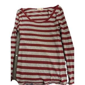 Women XXL Long Sleeve‎ Striped Shirt Large